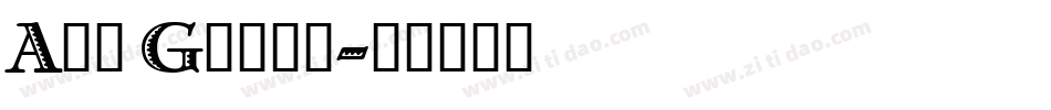 Art Greco字体转换
